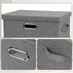 Graciadeco Medium 15" 21 Quart Collapsible Stackable Storage Bins - Image 6