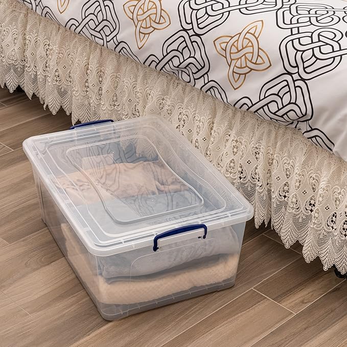 Superio Storage Bins with Lids, Stackable Totes, BPA Free, Odor Free, Organizer - Image 9