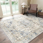 GENIMO 8x10 Area Rugs for Living Room, Machine Washable Rug, Non Slip Indoor by GENIMO