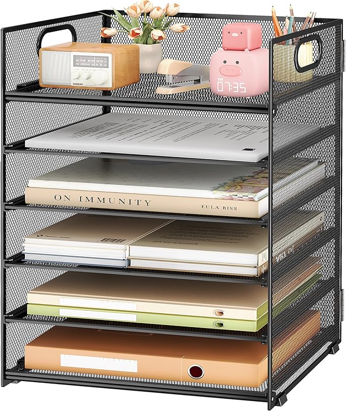 Subekyu 6 Tier Paper File Tray Organizer by SUBEKYU