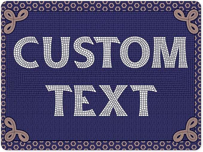 Custom Sign, Custom Street Sign, 11 Font Colors, 13 Font Styles, 4 Hole Options by MySignCenter