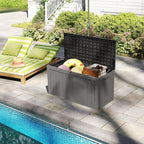 Decksplore 100 Gallon Outdoor Storage Box Waterproof, Lockable Resin Deck Box - Image 2