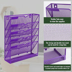 EASEPRES 6 Tier Mesh Hanging Wall File Organizer, Desk Vertical Mail Paper - Image 4
