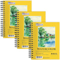 U.S. Art Supply 5.5" x 8.5" Premium Heavyweight Watercolor Paper Pad, 140lb by USArtSupply
