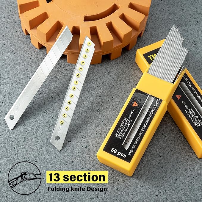 Gomake 9mm Utility Knife Replacement Blades, Snap Off Blades - Image 3
