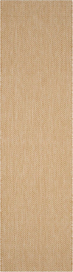 safavieh outdoor runner rug 2'3"x6'7" - courtyard collection shown in use