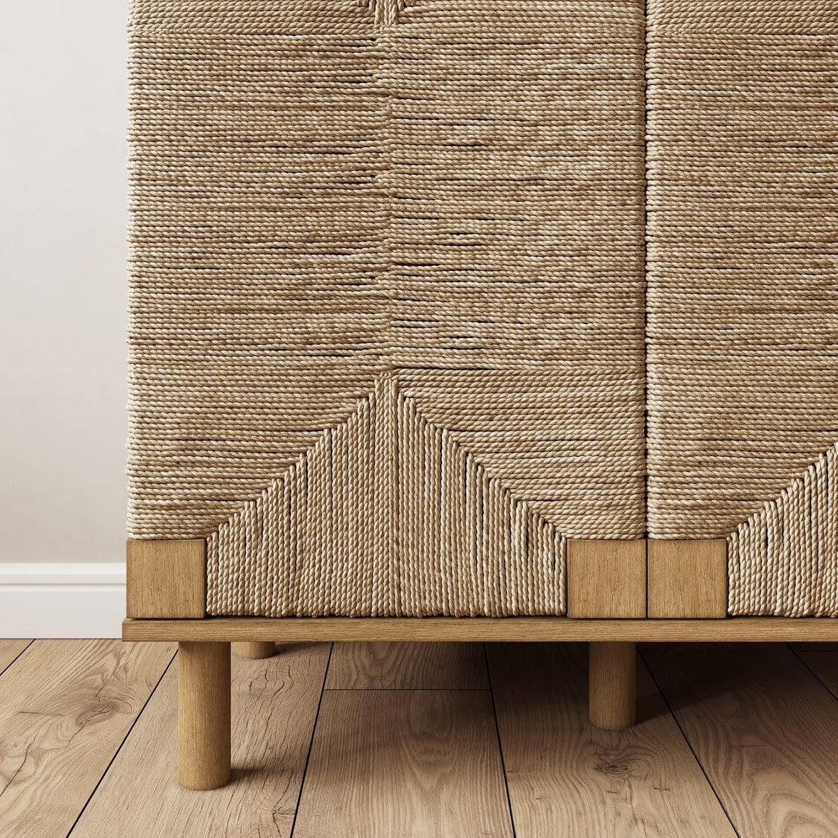 Nathan James Beacon Accent Buffet Sideboard Storage Cabinet TV Stand in Light...