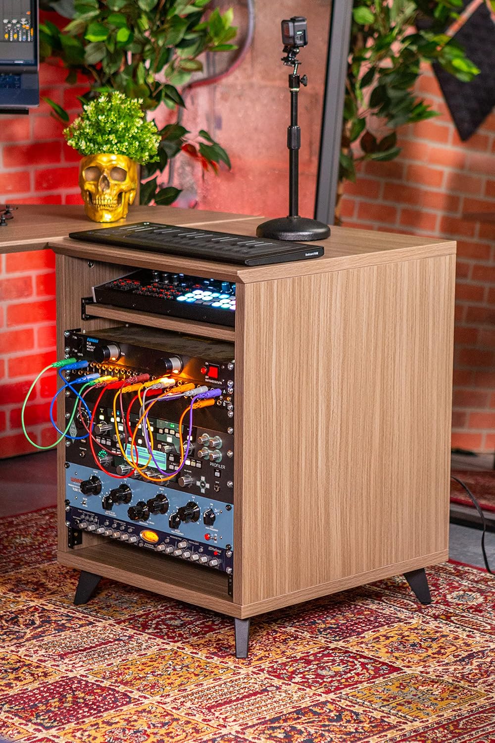 Gator Frameworks Elite Series 10U Studio Rack Desk with Slide-Out Tray and Re...