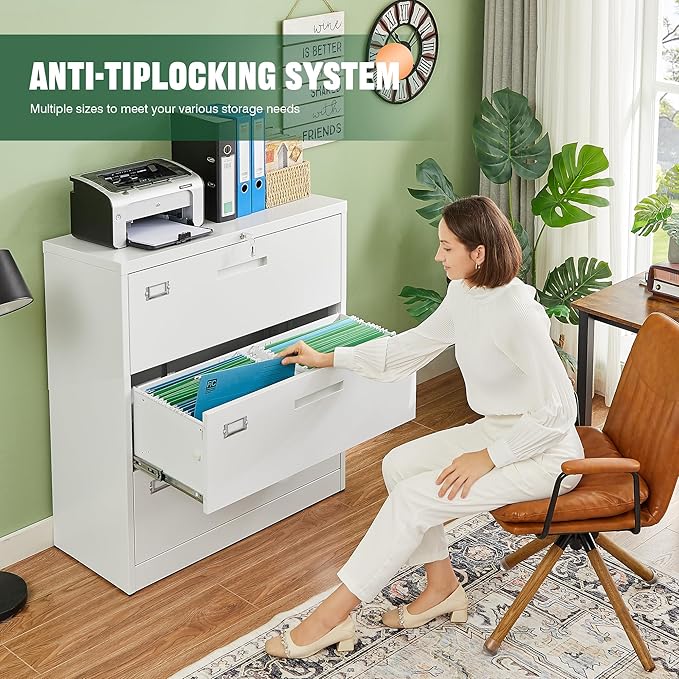 Letaya 3 Drawer File Cabinets - Image 3