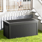 Decksplore 320 Gallon Outdoor Storage Box Waterproof Lockable Resin Deck Box - Image 8
