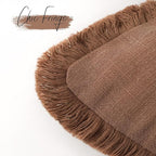 Foindtower Set of 2 Decorative Linen Fringe Throw Pillow Covers Cozy Farmhouse - Image 3