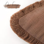 Foindtower Set of 2 Decorative Linen Fringe Throw Pillow Covers Cozy Boho - Image 3