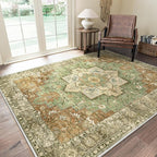 GENIMO 8x10 Area Rugs for Living Room, Machine Washable Rug, Non Slip Indoor by GENIMO