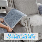 MINJIATEX Couch arm Covers, Non-Slip lace Sofa arm Covers Set of 2 Washable - Image 4
