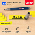 GAUDER Magnetic Dry Erase Labels | 90x Magnetic Labels | Dry Erase Magnets - Image 2