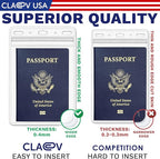 Claev Fast Seal Vertical 4x6 Passport & Card Holders, 50 Pack), Conferences - Image 9