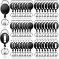 SOVYOULIVE 50 Pack Heavy-Duty Retractable Badge Holders by Unknown