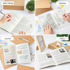 feela 60 Pack Kraft Notebooks Bulk, Lined Travel Journals Note Pad Notebooks - Image 5