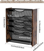 PAG-Mass Wall File Organizer, 6 Tier Mesh Mail Organizer Wall Mounted, Hanging - Image 8