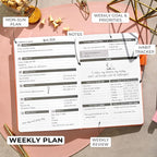 Clever Fox Planner – Undated Weekly & Monthly Planner - Image 3