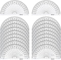 20 Pack Plastic Protractor, 180 Degrees Protractor by eBoot