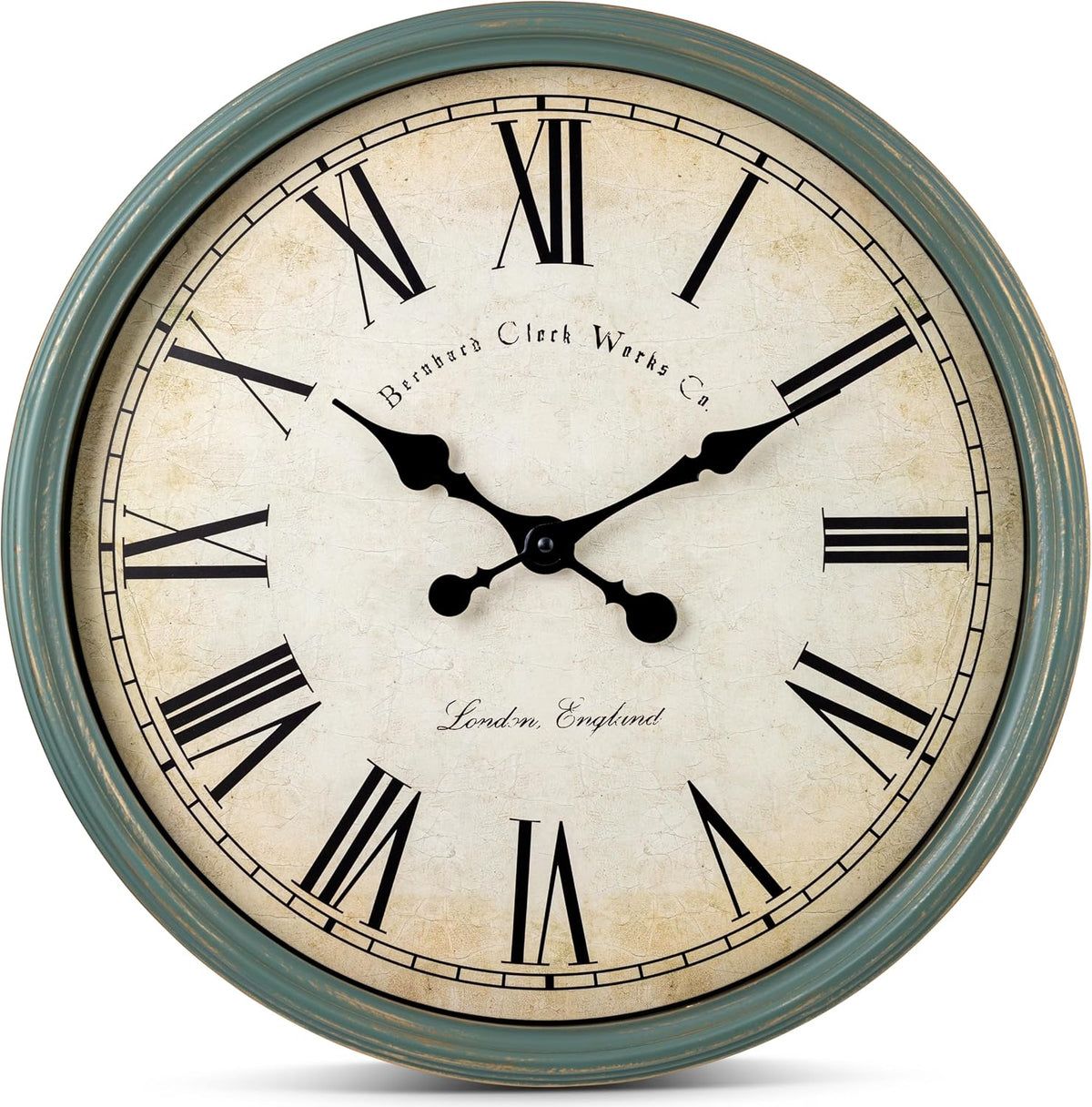 Bernhard Products Large Decorative Wall Clock 20 Inch Silent Non Ticking