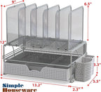 Simple Houseware Mesh Desk Organizer - Image 2