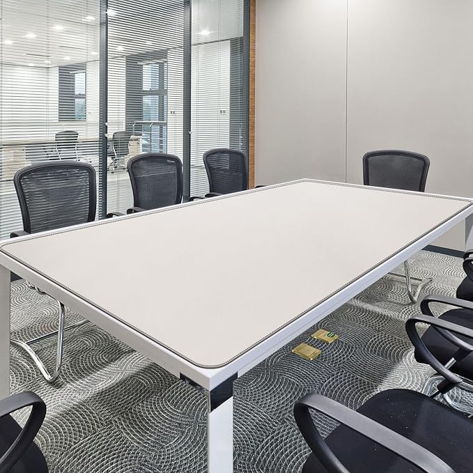 CENNBIE MAX200 78.7" x 39.4" Leather Desk Mat, Extra Large Desk Pad Blotter - Image 4