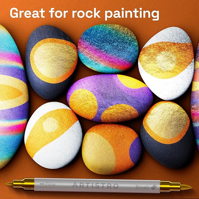 ARTISTRO 24 Metallic Acrylic Paint Markers - Image 9