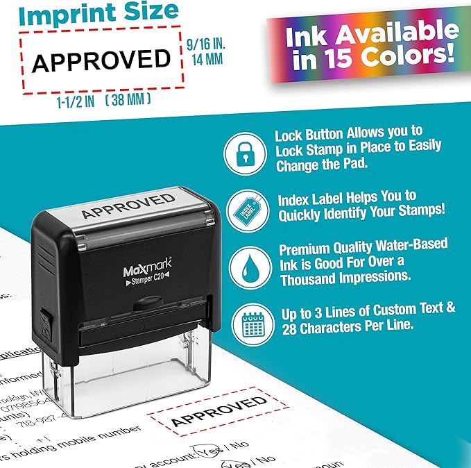 Custom Self Inking Rubber Stamp - Image 3