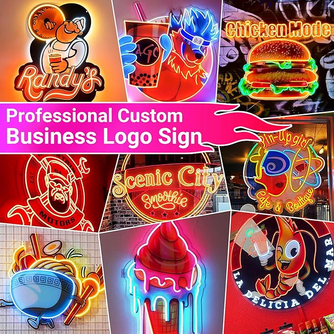 Lorxi Custom Logo UV Printed LED Neon Sign - Image 2