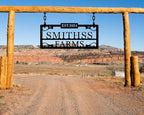 Personalized Hanging Metal Farm Signs, Personalized Outdoor Ranch Sign - Image 5