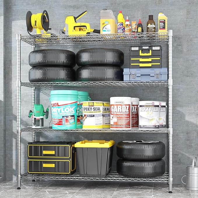Homdox 4-Tier Heavy Duty Metal Shelves - Image 2