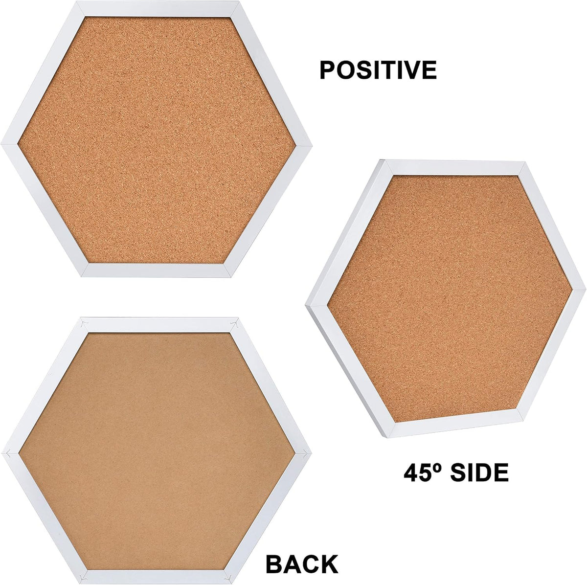 Facilife 4 Packs Cork Board,Corkboards for Wall,Small Cork Board Decorations,...