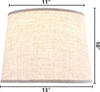 GO&SO Oatmeal Linen Drum Lamp Shade - Image 2