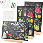 Bouiexye 3 Pack 8.1x12 in Chalkboard Signs by LooksForwardtoSeeingYou