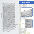 EasyPAG Wall File Organizer for Office 14 Pocket Mesh Wall Mounted Paper - Image 2