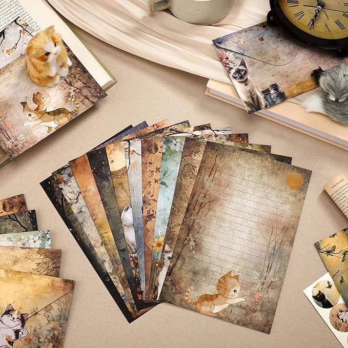 TaoBary 160 Pcs Stationery Paper Set 50 Double Sided Stationery Papers - Image 3