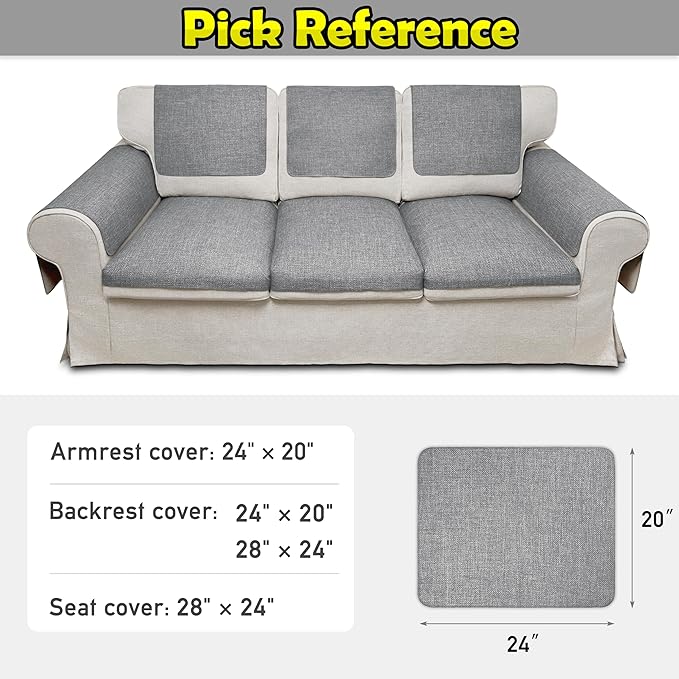 Couch Arm Covers, Waterproof Armrest Cover - Image 6