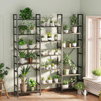 SUPERJARE Triple 6 Tier Bookshelf, Bookcase - Image 2