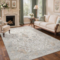 GENIMO 8x10 Area Rugs for Living Room, Machine Washable Non Slip Vintage Rugs