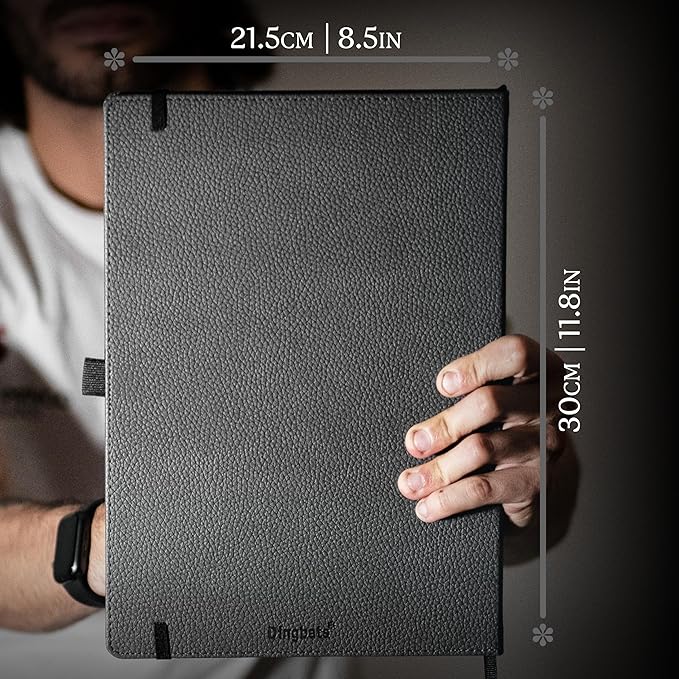 Dingbats* - Wildlife Plain Extra Large A4 Notebook - PU Leather Hardcover - Image 5