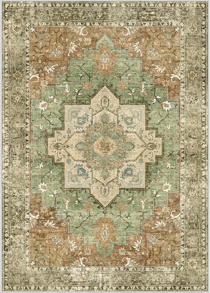GENIMO 5x7 Area Rugs for Living Room, Machine Washable Rug, Non Slip Indoor - Image 7