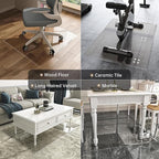 36“ x 36” Beveled Edge Glass Chair Mat - Image 9