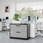 PEUKC 2 Drawer File Cabinet, Lateral Filing Cabinets - Image 2