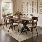 GENIMO 3x5 Area Rugs for Living Room, Machine Washable Non Slip Vintage Rugs - Image 8