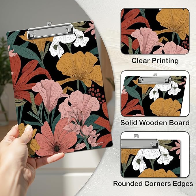 APIILVPQ Boho Clipboard，Floral Clipboards - Image 4