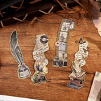 4pcs Vintage Bookmarks for Reading Women & Men, Unique Pretty Cute Metal Book - Image 6