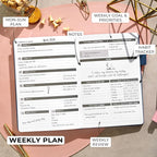 Clever Fox Planner – Undated Weekly & Monthly Planner - Image 3