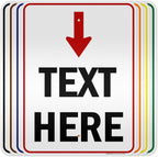 Custom Arrow, Custom Directional Sign, Arrow Down Sign, 18x24 Inches, 3M EGP